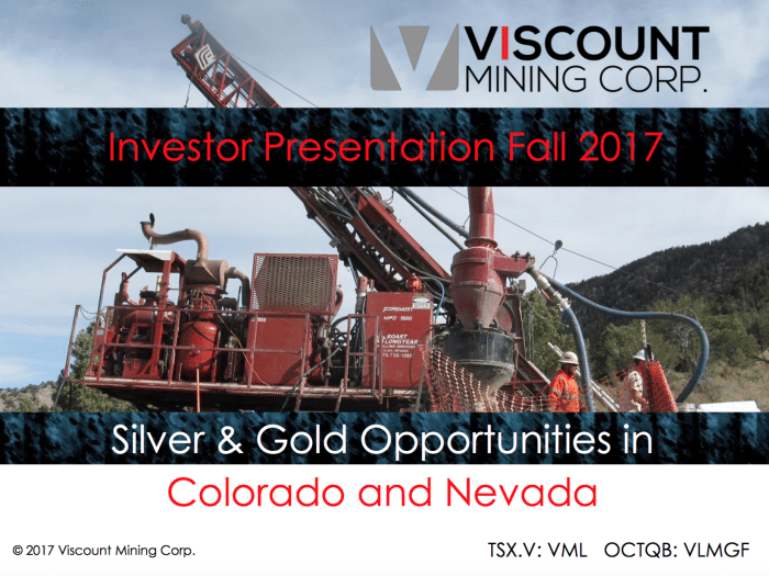 Viscount Mining Corporate Presentation