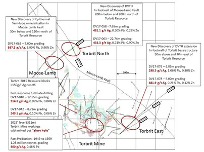 Map of the Dolly Varden Silver Mineral Exploration Project (CNW Group/Dolly Varden Silver Corp.)
