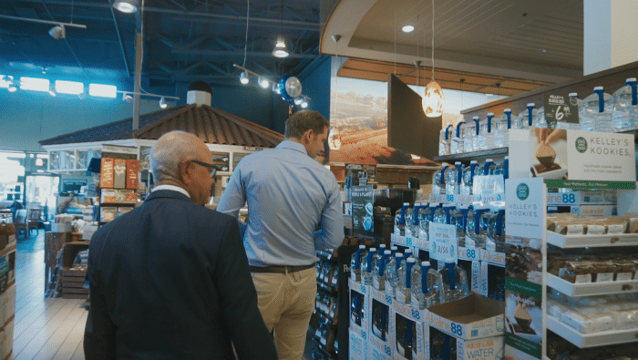 Visiting a Bristol Farms in California with The Alkaline Water Company's National Sales Manager