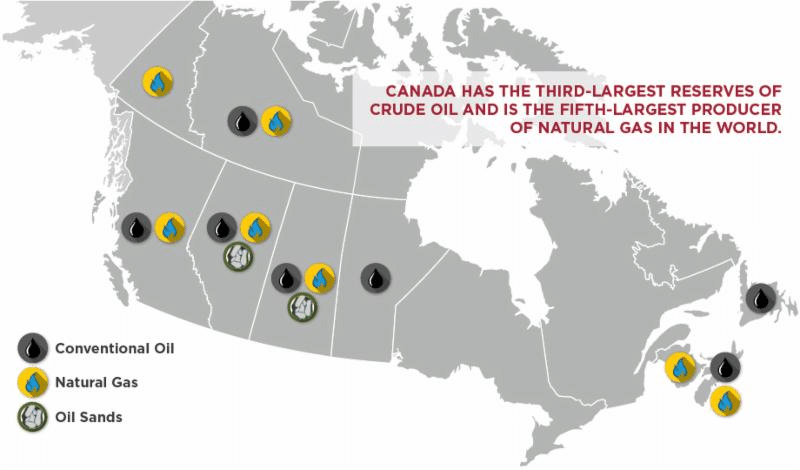 oil and gas reserves in Canada