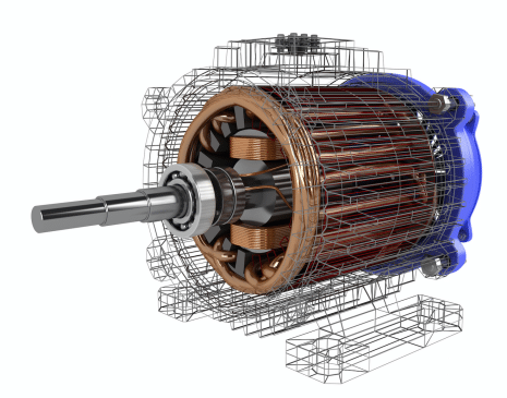 traditional rendering of electric motor