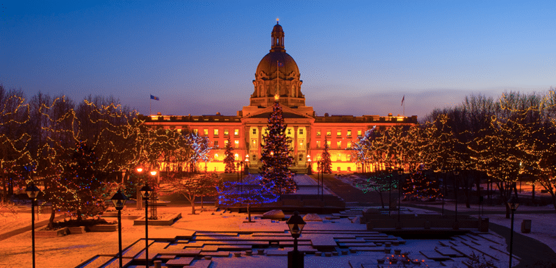 Alberta legislative building in Edmonton