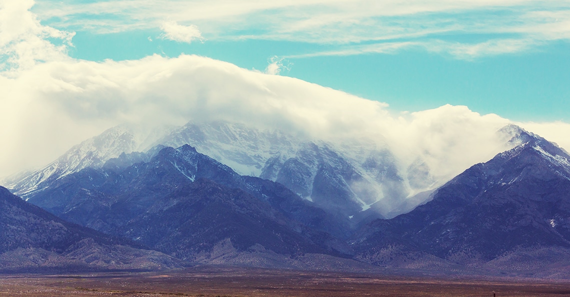 Sierra Mountain range in Nevada