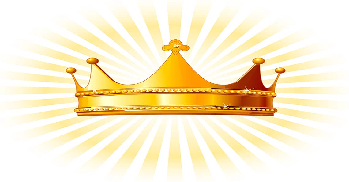 royal crown shining