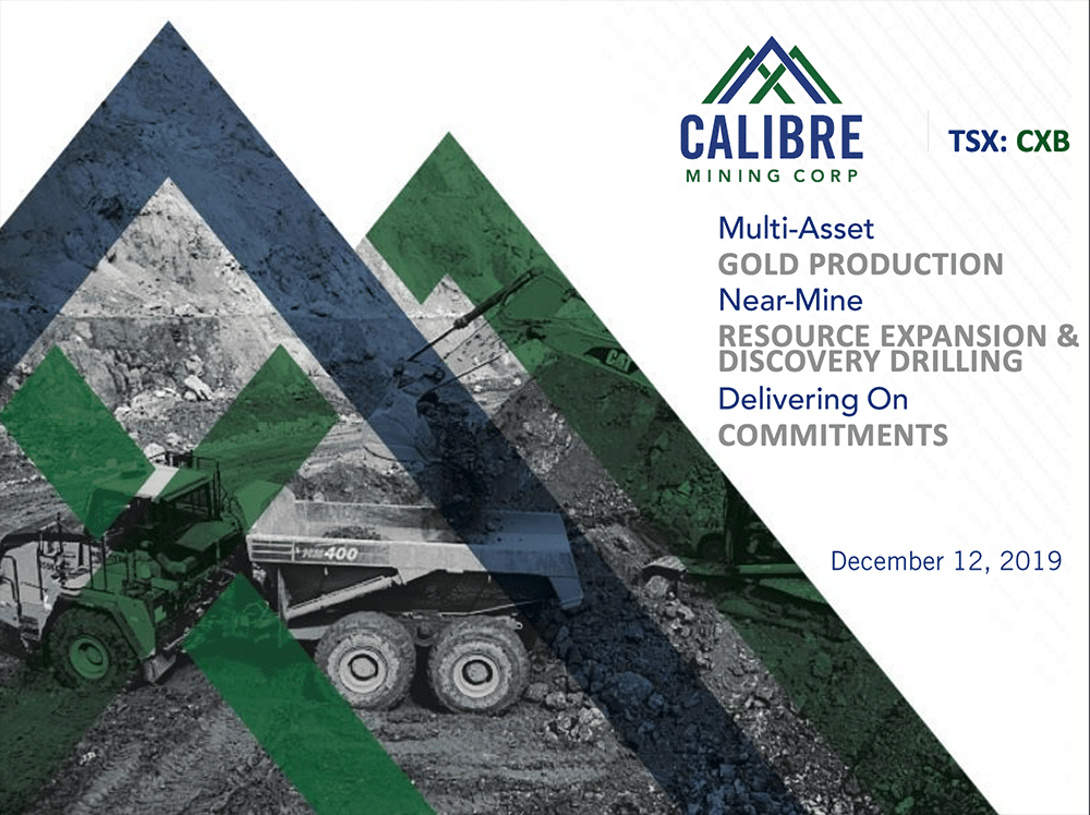  Calibre Mining's Investor Presentation