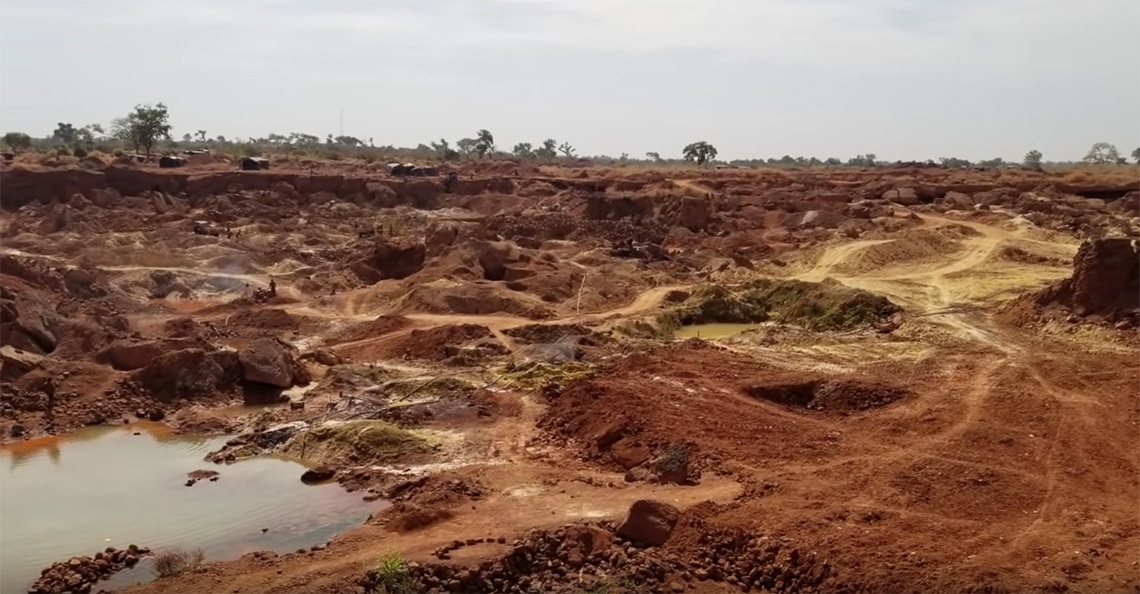 view of african gold group's kobada gold project