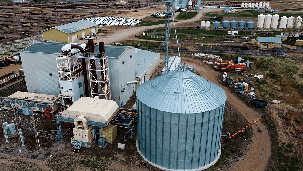 Aerial view of EarthRenew's Strathmore Facility