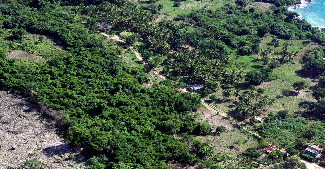 dominican republic aerial view