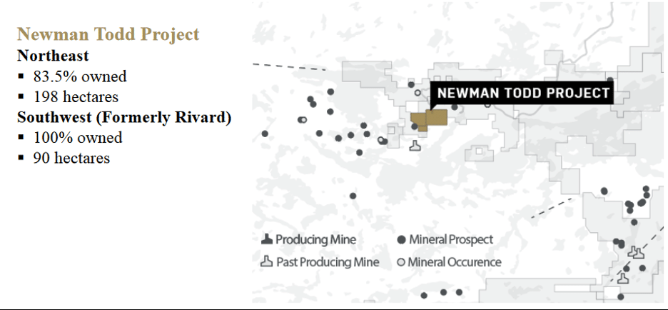 Map of the Newman Todd Project
