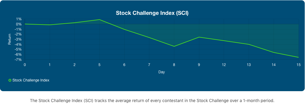 July Mid-month Stock Challenge Index